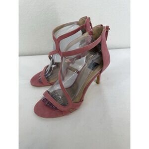 NWOB WHBM Pink Suede Ophelia Garden Bloom Heels Size 9